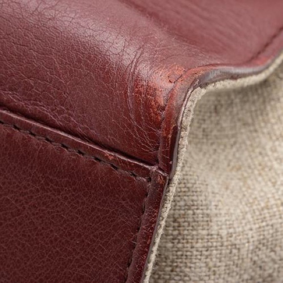 Celine Calfskin and Canvas Trapeze Bag - Picture 13 of 16